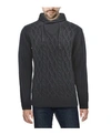 X-ray Shawl Collar Sweater In Black