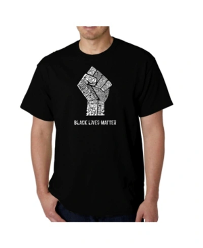 La Pop Art Men's Black Lives Matter Word Art T-shirt