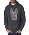 La Pop Art Men's Word Art Hooded Sweatshirt In Gray