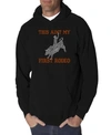 La Pop Art Men's Word Art Hooded Sweatshirt In Black