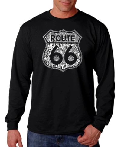 La Pop Art Men's Route 66 In Black