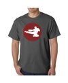 La Pop Art Men's Types Of Martial Word Art T-shirt In Gray
