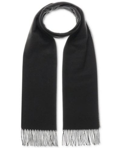 V Fraas Men's Solid Cashmink Scarf In Black