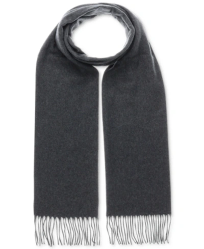 V Fraas Men's Solid Cashmink Scarf In Charcoal