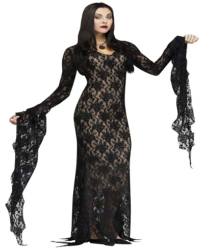 Buyseasons Buy Seasons Women's Lace Morticia Dress Costume In Black