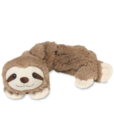 Warmies Microwavable Scented Sloth Wrap In Brown
