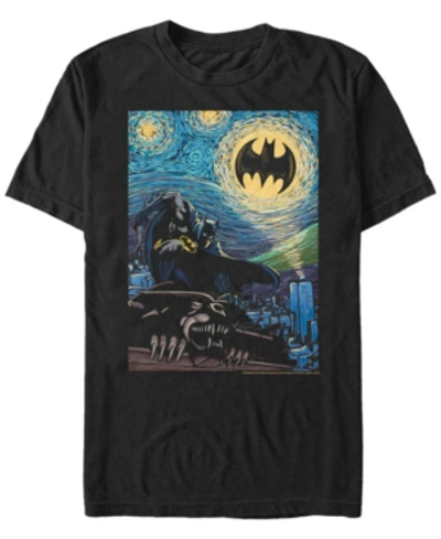 Fifth Sun Men's Batman Starry Gotham Short Sleeve T-shirt In Black