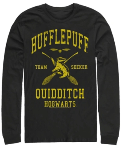 Fifth Sun Men's Deathly Hallows 2 Hp Quidditch Seeker Long Sleeve Crew Tee In Black