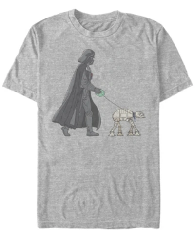 Fifth Sun Men's Star Wars Vader Walker Short Sleeve T-shirt In Atheletic Heather
