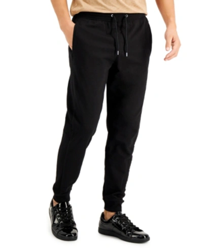 Inc International Concepts Men's Edward Knitted Cargo Jogger Pants, Created For Macy's In Deep Black