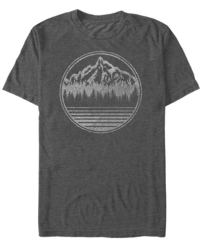 Fifth Sun Men's Generic Additude Outdoorsy Type Short Sleeve T-shirt In Charcoal Heather