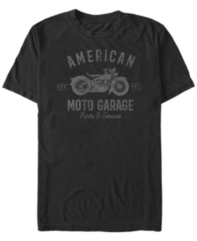 Fifth Sun Men's Generic Additude American Moto Garage Short Sleeve T-shirt In Black