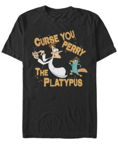 Fifth Sun Men's Phineas And Ferb Curse You Short Sleeve T-shirt In Black