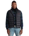 Polo Ralph Lauren Quilted Casual Vest With Stand-up Collar And Zippered Pockets In Polo Black