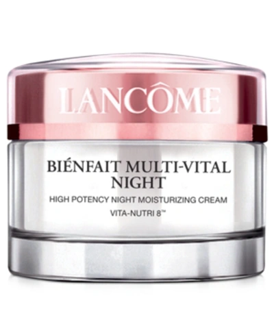 Lancôme Bienfait Multi-vital Night Cream Moisturizer, 1.7 oz