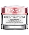 LANCÔME BIENFAIT MULTI-VITAL SPF 30 DAY CREAM MOISTURIZER AND SUNBLOCK, 1.7 OZ.