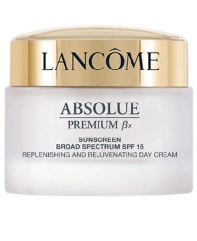 LANCÔME ABSOLUE PREMIUM BX SPF 15 MOISTURIZER CREAM AND SUNSCREEN LOTION, 2.6 OZ.