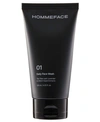 Hommeface Daily Face Wash For Men, 4.22 Oz. In Black