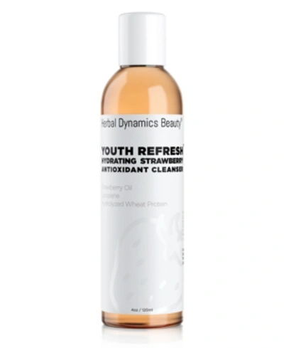 Herbal Dynamics Beauty Youth Refresh Hydrating Strawberry Antioxidant Cleanser In Light Yelw
