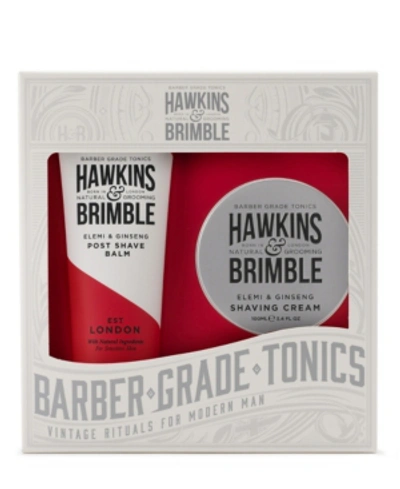 Hawkins & Brimble 2 Piece Shaving Gift Set In White