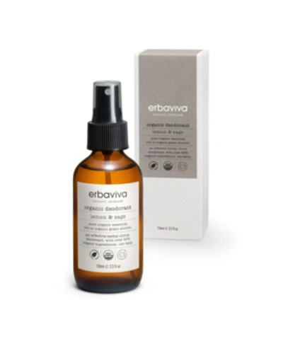 ERBAVIVA LEMON SAGE DEODORANT, 3.5 OZ.