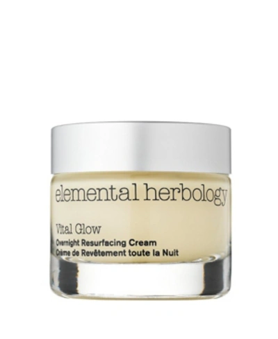 Elemental Herbology Vital Glow Overnight Resurfacing Cream For Face, 1.7 Fl oz