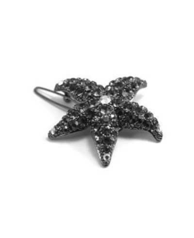 Soho Style Small Starfish Barrette In Black
