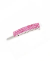 Soho Style Pave Crystal Barrette In Pink