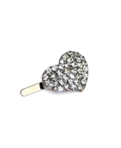 Soho Style Mini Heart Barrette In Black