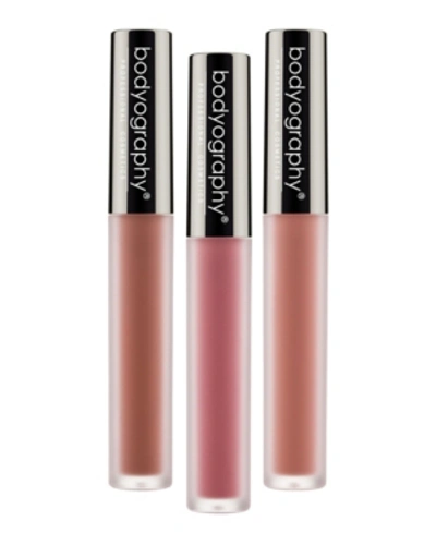 Bodyography Lip Lava Liquid Lipstick Trio In Beige