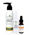 ZION HEALTH DAY FOR MYSELF KIT CLEANSING OIL MAKE UP REMOVER 4 OZ + DAILY PERFECTION SERUM 0.5 OZ + VITAMIN C SE