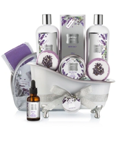 Lovery 9 Piece Lavender And Jasmine Relax Body Care Gift Set
