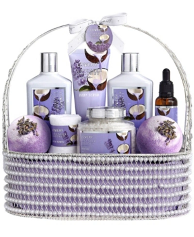 Lovery 9 Piece Home Spa Lavender Coconut Body Care Gift Set