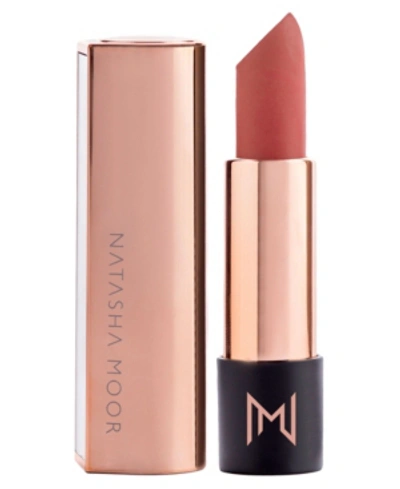 Natasha Moor Silk Suede Lipstick In Goal Digger