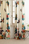 Rebecca Rebouche Soaring Starlings Curtain In Assorted