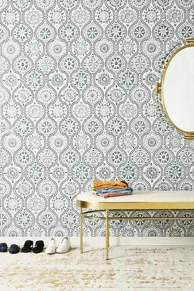 York Wallcoverings Anthropologie Antoinette Wallpaper In Black