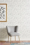 York Wallcoverings Anthropologie Cat Study Wallpaper In Black