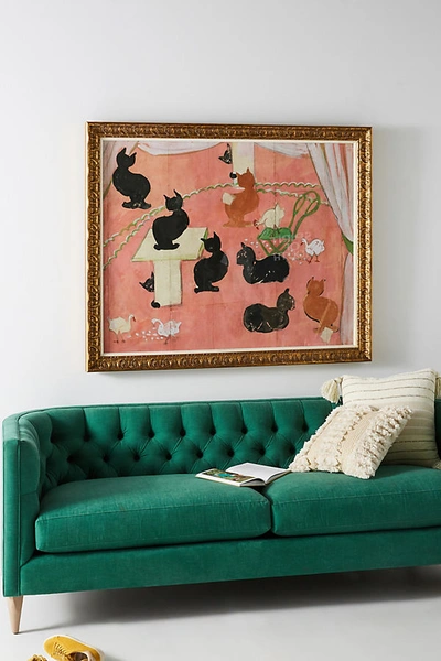 Soicher Marin Studios Cats Wall Art In Pink