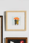 Artfully Walls Umbrella Couple Wall Art In Blue