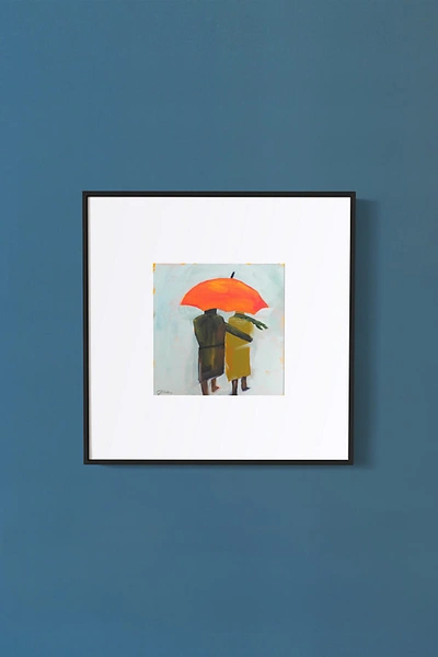 Artfully Walls Umbrella Couple Wall Art In Assorted