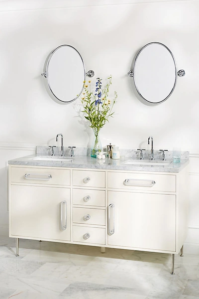 Tracey Boyd Odetta Double Bathroom Vanity In White