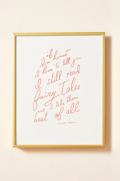 Artfully Walls I Still Read Fairy Tales Wall Art In Red