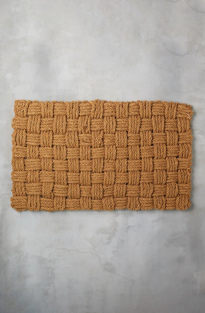Terrain Basket Weave Doormat In Beige