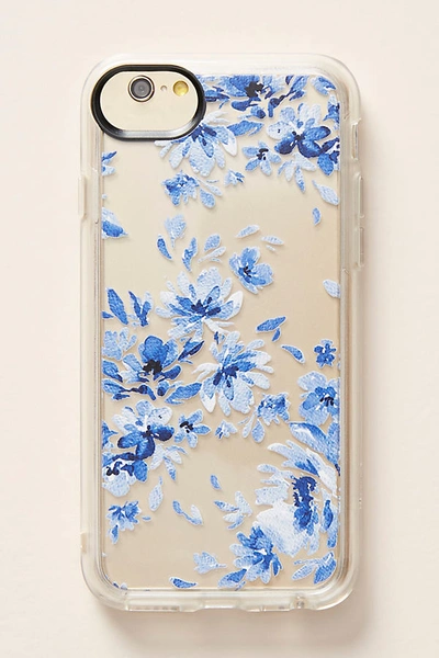Casetify Indigo Floral Iphone Case By  In Blue Size S