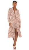 MINKPINK WOODSTOCK PAISLEY MIDI DRESS,MINK-WD735