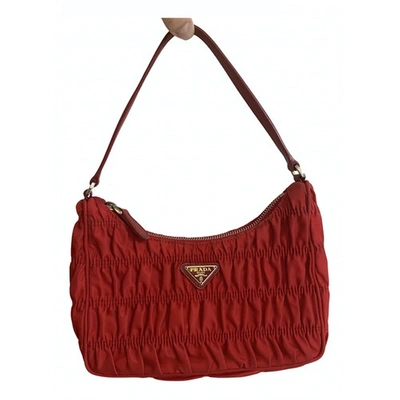 Pre-owned Prada Re-nylon Red Handbag