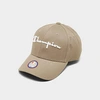 Champion Life Classic Twill Strapback Hat In Khaki/white