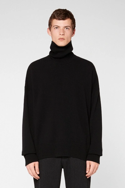 Ami Alexandre Mattiussi Cashmere Turtleneck Sweater In Black