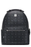 Mcm Stark 40 Visetos Backpack In Black