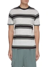 EQUIL CONTRAST STRIPE CREWNECK COTTON T-SHIRT